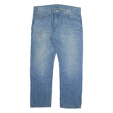 LEVI'S 504 Jeans Mens Blue Regular Straight Stone Wash W34 L30