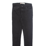 LEVI'S 519 Jeans Womens Black Slim Skinny W26 L30