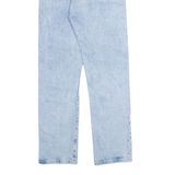 LEVI'S 501 BIG E Jeans Womens Blue Regular Straight Acid Wash W24 L28