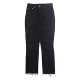 LEVI'S 501 Jeans Womens Black Regular Straight W24 L28