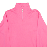 Benger Womens Jersey Pink Long Sleeve 1/4 Zip S