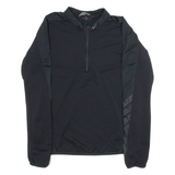 NIKE Mens Jersey Black Long Sleeve 1/4 Zip M