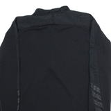 NIKE Mens Jersey Black Long Sleeve 1/4 Zip M