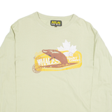 ATLAS FOR MEN Mens T-Shirt Green Long Sleeve XL