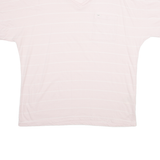 LEE Womens T-Shirt Pink V-Neck XL