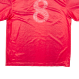 NIKE Courses Express 25 Mens T-Shirt Red V-Neck XL