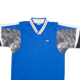 PRO TOUCH Mens T-Shirt Blue V-Neck XL