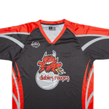 Dukes Unlimited Basketball Mens Jersey Orange USA V-Neck L