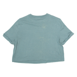 ADIDAS Cropped Womens T-Shirt Green UK 18