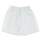 ADIDAS Womens Casual Shorts Grey Relaxed UK 8 W24