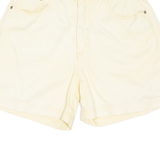 LECOMTE Womens Chino Shorts Yellow Relaxed UK 12 W27