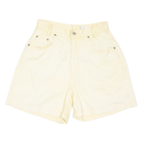 LECOMTE Womens Chino Shorts Yellow Relaxed UK 12 W27