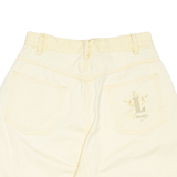 LECOMTE Womens Chino Shorts Yellow Relaxed UK 12 W27