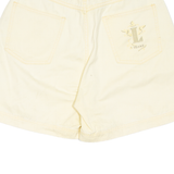 LECOMTE Womens Chino Shorts Yellow Relaxed UK 12 W27