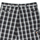 DICKIES Mens Workwear Shorts Black Relaxed Check 2XL W40