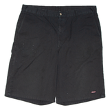 DICKIES Mens Workwear Shorts Black Relaxed 2XL W42