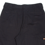 DICKIES Mens Workwear Shorts Black Relaxed L W36