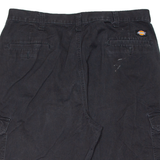 DICKIES Mens Workwear Shorts Black Relaxed XL W38