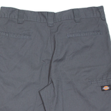 DICKIES Mens Workwear Shorts Grey Relaxed M W34