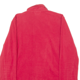 ADIDAS Womens Fleece Jacket Red UK 14