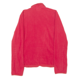ADIDAS Womens Fleece Jacket Red UK 14