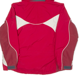 COLUMBIA Womens Jacket Red Hooded Colourblock M