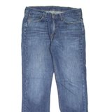 LEVI'S 514 Jeans Mens Blue Slim Straight Stone Wash W34 L32