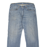 LEVI'S 505 Jeans Mens Blue Regular Straight Stone Wash W36 L32