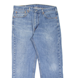 LEVI'S 505 Jeans Mens Blue Regular Straight Stone Wash W36 L29