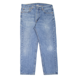 LEVI'S 505 Jeans Mens Blue Regular Straight Stone Wash W36 L29