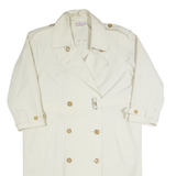 VALENTINE Womens Trench Coat Beige 90s UK 14