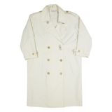 VALENTINE Womens Trench Coat Beige 90s UK 14