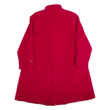 MAURICE WEINBERG Womens Overcoat Coat Red 90s M
