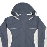 COLUMBIA Mens Coat Grey Nylon Hooded XL