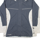 COLUMBIA Mens Coat Grey Nylon Hooded XL