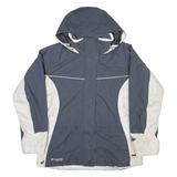 COLUMBIA Mens Coat Grey Nylon Hooded XL