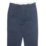 DICKIES Chino Mens Trousers Blue Regular Straight W40 L30
