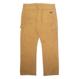 DICKIES Carpenter Cargo Mens Trousers Brown Regular Straight W34 L30