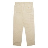 CARHARTT Cargo Mens Trousers Beige Relaxed Straight W36 L32
