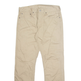 LEVI'S Mens Trousers Beige Regular Tapered W34 L24