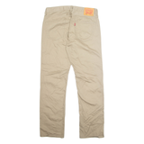 LEVI'S Mens Trousers Beige Regular Tapered W34 L24