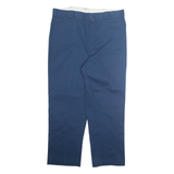DICKIES Chino Mens Trousers Blue Regular Straight W40 L30
