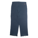 DICKIES Cargo Mens Trousers Blue Regular Straight W36 L31