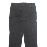 DICKIES Cargo Womens Trousers Grey Relaxed Tapered W30 L30