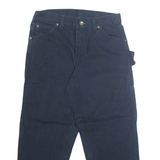 DICKIES Carpenter Cargo Mens Trousers Blue Regular Tapered W30 L26