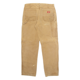 DICKIES Carpenter Cargo Mens Trousers Brown Relaxed Straight W36 L34