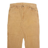DICKIES Carpenter Cargo Mens Trousers Beige Regular Straight W38 L30