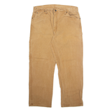 DICKIES Carpenter Cargo Mens Trousers Beige Regular Straight W38 L30