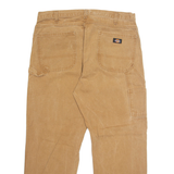DICKIES Carpenter Cargo Mens Trousers Beige Regular Straight W38 L30