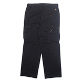 DICKIES Cargo Mens Trousers Black Regular Straight W36 L32